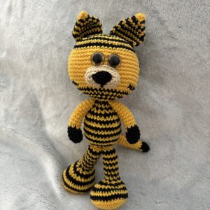 Amigurumi Tiger Stripe | Handgemachtes Kuscheltier | Häkelpuppe Unikat