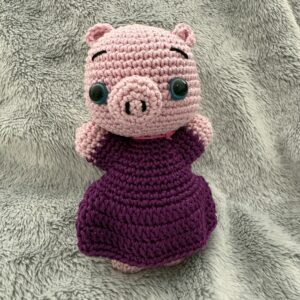 Amigurumi Schweinchen Miss Piggy | Handgemachtes Kuscheltier | Häkel-Schwein Unikat