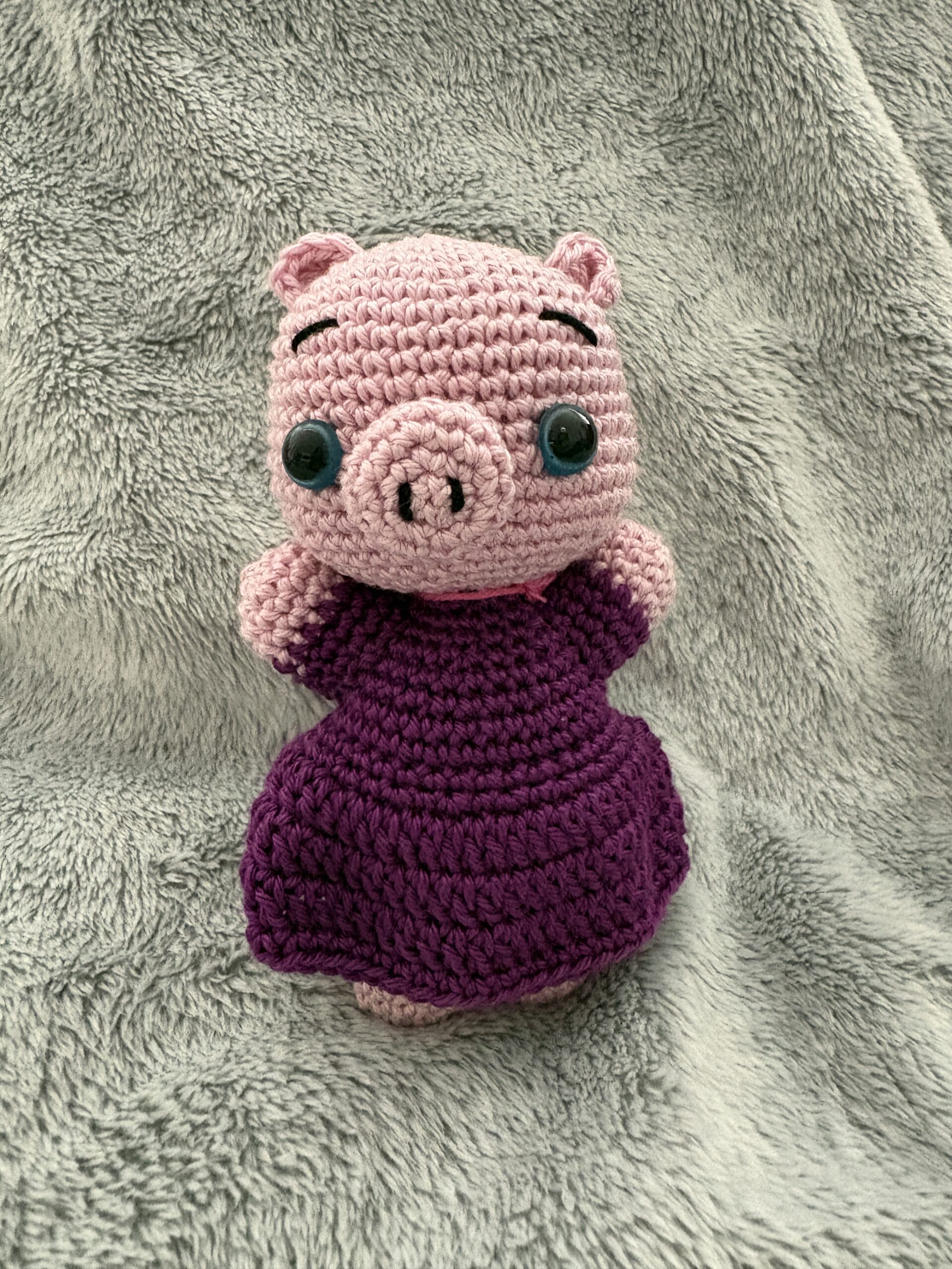 Amigurumi Schweinchen Miss Piggy | Handgemachtes Kuscheltier | Häkel-Schwein Unikat